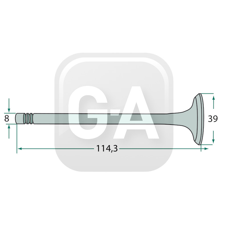 Soupape admission Massey Ferguson